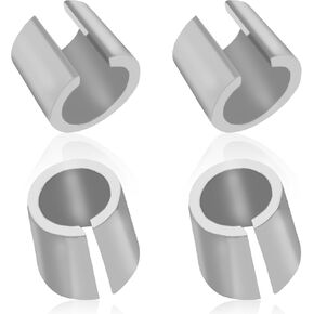 2Pair Battery Terminal Shim Battery Post Shims Adaptor Sleeves Positive & Negative Converter Post Terminal Connector, Universal Pure Lead Anode Cathode Sleeves SUV Truck Car Accessories