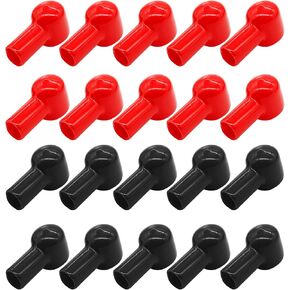 20 PCS Battery Terminal Boots Coverings Hosulating Covers ، Conbort Cable Cable Caps أدوات استبدال للسيارات البحرية التجارية