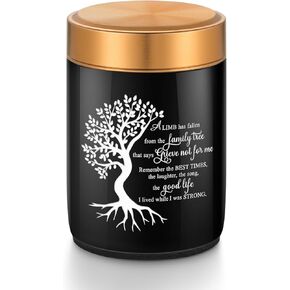 abooxiu Small Urns for Human Ashes Keepsake Cremation Urns 3 inches Mini Urns for Ashes Ceramic Cremation Keepsakes for Ashes Pet Urn Memorial Funeral Urn Tree of Life Ashes Holder for Women Men