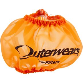 Outerwears Breather Wrap, Pre Filter, 3 in OD, 2-1/2 in Tall, Polyester, Orange, Shielded Breathers, Each