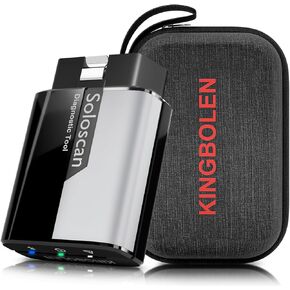 Kingbolen Soloscan for Land Rover Jaguar OBD2 Scanner Bluetooth ، أداة فحص ثنائية الاتجاه لنظام iOS و Android ، ماسح تشخيص سيارة كامل ، جميع خدمة إعادة التعيين ، تحديث مجاني مدى الحياة من ThinkCar
