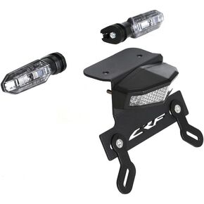 مؤشر LED LED LED LED LED LED Signator Blinker خلفي حامل لوحة ترخيص ترخيص BRAKET Fender مجموعة متوافقة مع CRF300L / CRF300L RALLY CRF300RX CRF300RL 2021-2025 (أحمر)