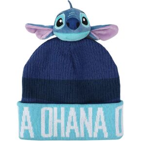 Disney Stitch Ohana Cuff Beanie مع Plush Passion Pom