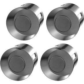 Universal Car Reverse Sensor System - 4 Pack, Weatherproof, 7.5ft/2.3m Range, Fits Most Vehicles (Gray)