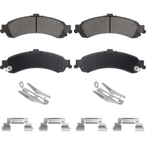 Rear Semi-Metallic Brake Pads Set for Chevy Silverado 1500 for GMC Sierra 1500 2001-2006, Suburban 1500, Tahoe, Yukon XL 1500 00-06, for Cadillac Escalade ESV EXT, Avalanche 1500 02-06, 4PCS