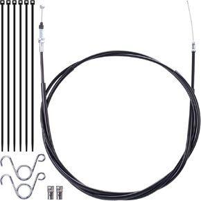 90 inch Universal Go Kart Throttle Cable Kit Compatible with Manco Go Cart 8HP Engine ATV Buggy with Brake Return Throttle Pedal Springs