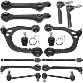 IRONTEK 14pcs RWD Front Upper Control Arm Ball Joint Sway Bar Tie Rod for 2011-14 for Chrysler 300, 2011-14 for Dodge Challenger, 11-14 Charger, K620177 K620178 K010536 K010535 K80996 EV800963 K80823