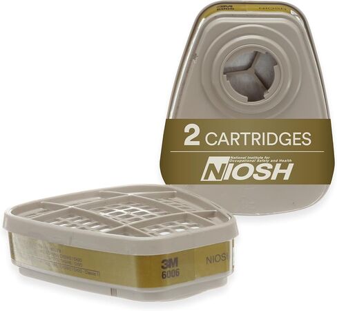 3M Respirator Cartridge 6006, 1 Pair, Helps Protect Against Organic Vapors, Acid Gases, Ammonia, Methylamine or Formaldehyde in Saudi Arabia