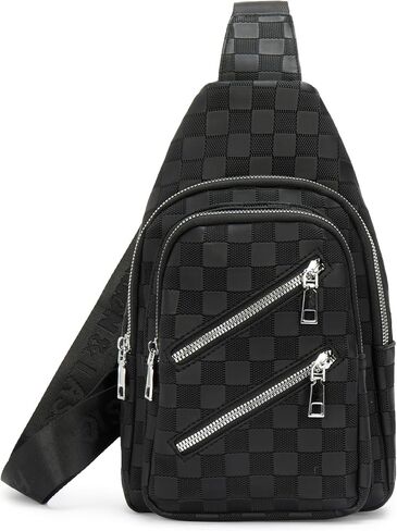 Sling Bag for Women Crossbody Bag Water- Resistant Leather Cross Body Sling Backpack Fanny Pack for Travel& Shopping in Saudi Arabia
