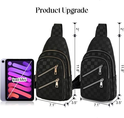 Sling Bag for Women Crossbody Bag Water- Resistant Leather Cross Body Sling Backpack Fanny Pack for Travel& Shopping in Saudi Arabia