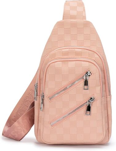 Sling Bag for Women Crossbody Bag Water- Resistant Leather Cross Body Sling Backpack Fanny Pack for Travel& Shopping in Saudi Arabia