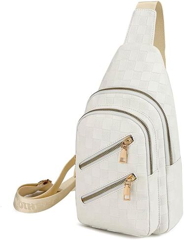 Sling Bag for Women Crossbody Bag Water- Resistant Leather Cross Body Sling Backpack Fanny Pack for Travel& Shopping in Kuwait