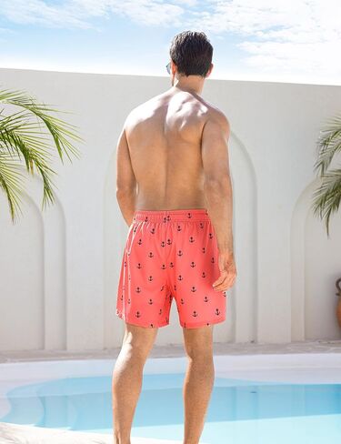 SILKWORLD Men Swim Trunks 6 Inch Quick Dry Swimming Shorts 2 in 1 Summer Swimwear Bathing Suits with Zipper Pockets in Saudi Arabia
