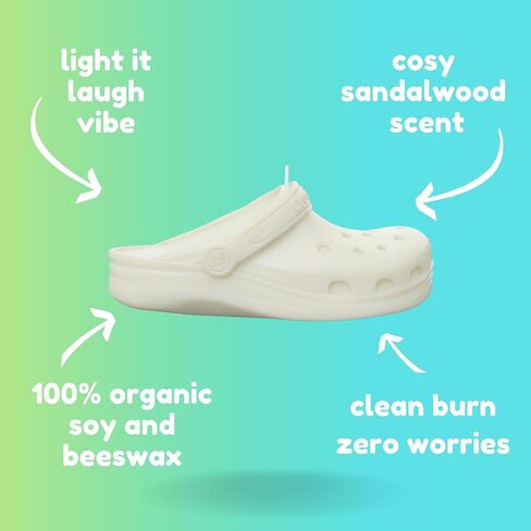 Croc Candle with GiftBox - Air Wax - Girlfriend Birthday Gifts for Women - White Elephant Gift for Friends - Fun Gifts for Women - Cute Candles for Teen Girls - Cool Candles - Unique Mothers Day Gift in Saudi Arabia