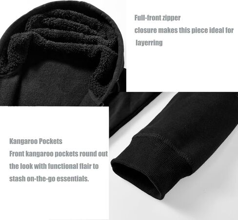 Hodies Ohsnmaksl للرجال Sherpa دافئ الصوف هوديي سترة Sweatshirt الكامل zip Sport Workout Coats in Kuwait