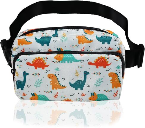 Kids Fanny Pack with Adjustable Strap Belt Bag Cute Girl Fanny Pack Gift (Dinosaur) in Saudi Arabia