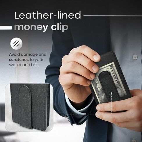 Wallet With Tracker For Men, Minimalist Trackable Wallet for Men with RFID Blocking, Slim Wallet Compatible with Apple Find My (iOS Only), No Need for AirTag, Not For Android, Gift For Men. in Saudi Arabia
