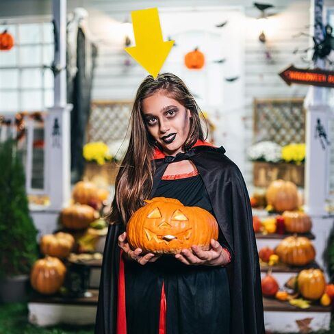 2pcs Arrow Headband | New creative symbol headband | Party Festival parade Concert Support group Hair accessory (Yellow Arrow x2, Large) in Kuwait