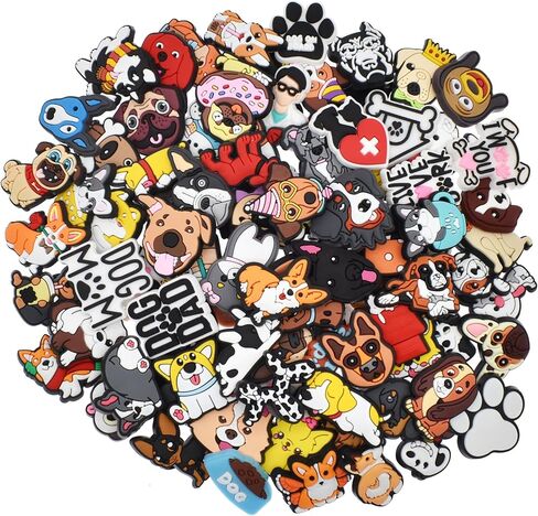 Shoe Charms, Lot of 50/100/200/300 PCS Clip Buckle Charms Random Sports PVC Different for Clog Shoes Decoration Charms in Saudi Arabia