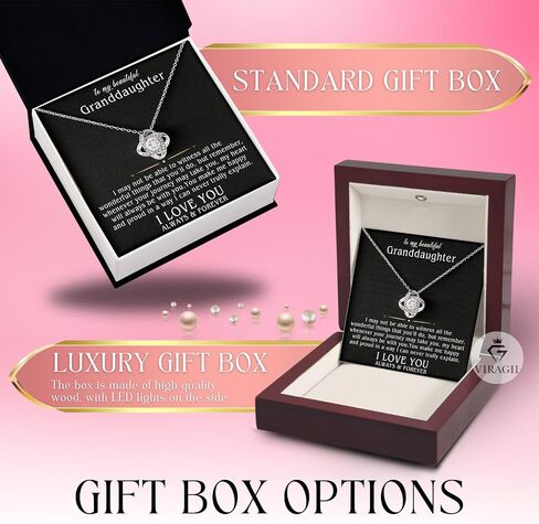 Granddaughter Necklace Gifts From Grandma Grandmother or Grandpa Grandfather To My Granddaughter Graduation Birthday Christmas Pendant Jewelry with Message Card and Gift Box in Saudi Arabia