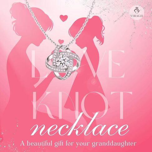 Granddaughter Necklace Gifts From Grandma Grandmother or Grandpa Grandfather To My Granddaughter Graduation Birthday Christmas Pendant Jewelry with Message Card and Gift Box in Saudi Arabia