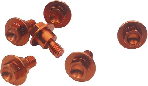 Aluminum Fork Guard Bolts Screw for SX50 12-23 SX65 02-23 SX85 03-23 SX SX-F XC XC-F EXC EXC-F XC-W XCF-W 2000-2023 (Orange) in Saudi Arabia