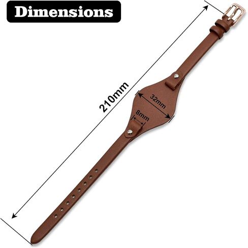 KAMIU Women's 8mm Watch Band Genuine Calf Leather Replacement Fossil Straps Watch Strap for ES3148 ES4119 ES4176 ES3262 ES3077 in Saudi Arabia