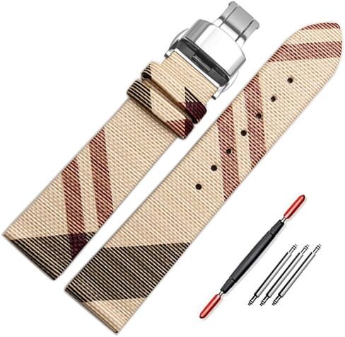 Zhueolei الفاخرة البيج جلود جلود ساعة فرقة سريعة إطلاق سراح حزام زعزف بديل in Kuwait