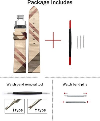 Zhueolei الفاخرة البيج جلود جلود ساعة فرقة سريعة إطلاق سراح حزام زعزف بديل in Kuwait