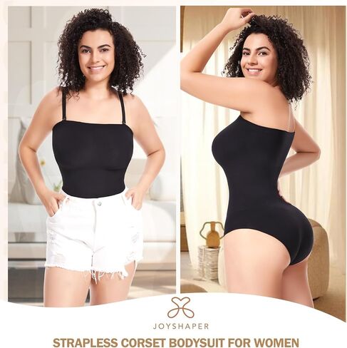 JOYSHAPER Strapless Shapewear for Women Tummy Control Bodysuit Seamless Sculpting Thong Body Shaper in Saudi Arabia