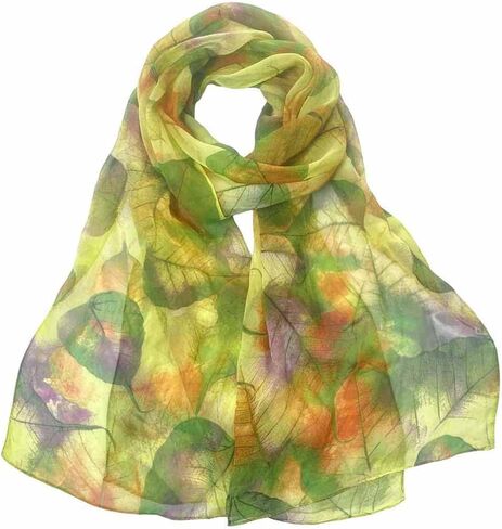 وشاح للنساء أزياء خفيفة الوزن الأزهار المطبوعة الأوشحة الرقبة وشاح in Kuwait