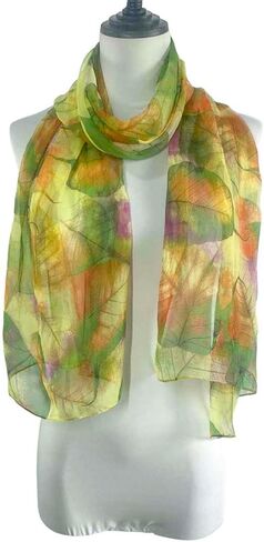 وشاح للنساء أزياء خفيفة الوزن الأزهار المطبوعة الأوشحة الرقبة وشاح in Kuwait