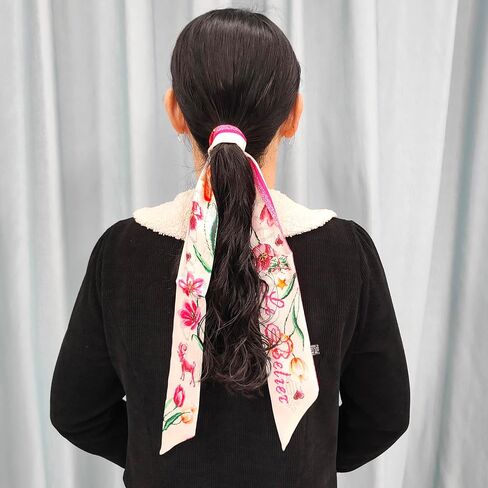 Scarf for Women Summer Thin Bandana Small Lightweight Fashion Daily & Party Accessory for Bag Hair in Saudi Arabia
