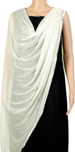 Chandrakala Dupatta for Women, Shawl Scarf Wrap Chunni (D289-P) in Saudi Arabia