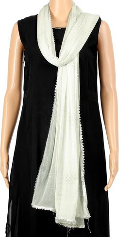 Chandrakala Dupatta for Women, Shawl Scarf Wrap Chunni (D289-P) in Saudi Arabia