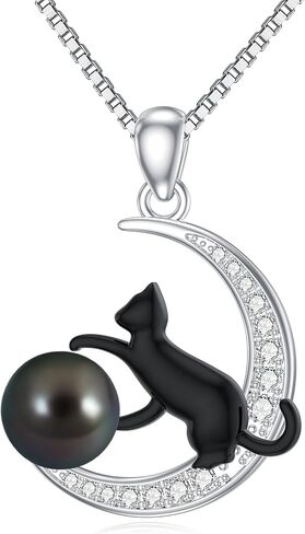 Gifts for Women-Tahitian Black Pearl Necklace-Birthday Anniversary Wedding Gifts for Her Wife Mom Tahitian Black Pearl Jewelry in Saudi Arabia