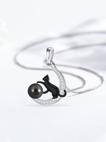 Gifts for Women-Tahitian Black Pearl Necklace-Birthday Anniversary Wedding Gifts for Her Wife Mom Tahitian Black Pearl Jewelry in Saudi Arabia