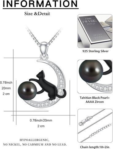 Gifts for Women-Tahitian Black Pearl Necklace-Birthday Anniversary Wedding Gifts for Her Wife Mom Tahitian Black Pearl Jewelry in Saudi Arabia
