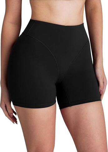 شورت Avgo Gym Shorts 4.5 بوصة - V على شكل عالي محرقة بعقب رفع البطن in Kuwait