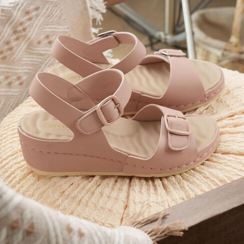 Women Arch Support Wedge Sandals Comfortable Waking Sandals in Saudi Arabia