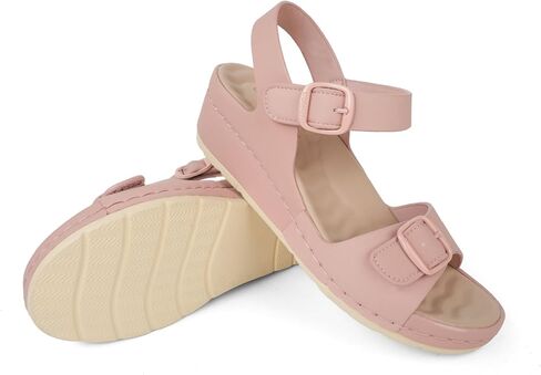 Women Arch Support Wedge Sandals Comfortable Waking Sandals in Saudi Arabia