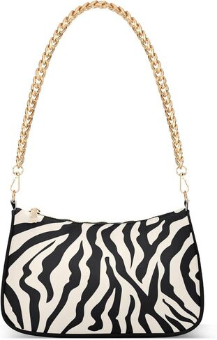 Shoulder Bags for Women Animal Zebra Leopard Cheetah Tiger Print Hobo Tote Handbag Small Clutch Purse with Zipper Closure in Kuwait