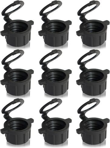 Racing Vent Caps fit Vp Jug Can,6 Piece Set, 24 mm, Black in Saudi Arabia