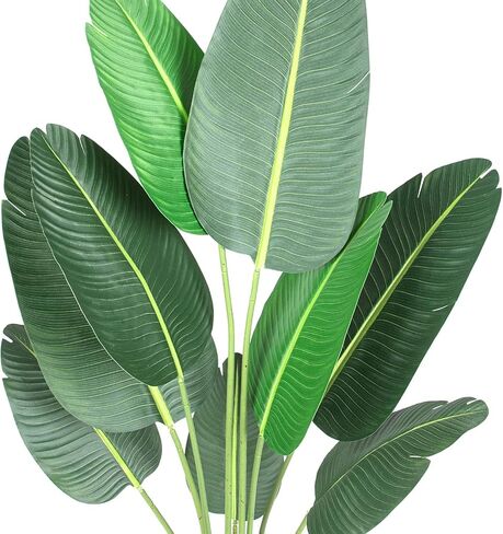 60 بوصة شجرة الاصطناعية طائر من الجنة النبات الاصطناعي مع 10 جذوع شجرة مزيفة - 5 أقدام فو النباتات نبات الموز مزيفة مع وعاء الأشجار الاصطناعية للمنزل ديكور داخلي في الهواء الطلق in Kuwait