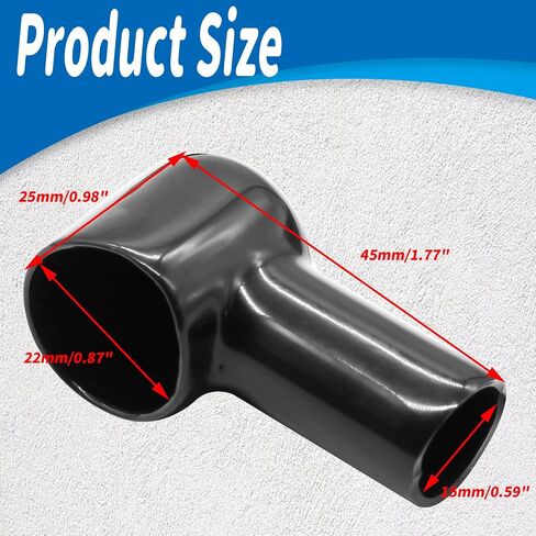 20 PCS Battery Terminal Boots Coverings Hosulating Covers ، Conbort Cable Cable Caps أدوات استبدال للسيارات البحرية التجارية in Kuwait