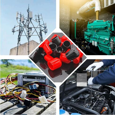20 PCS Battery Terminal Boots Coverings Hosulating Covers ، Conbort Cable Cable Caps أدوات استبدال للسيارات البحرية التجارية in Kuwait