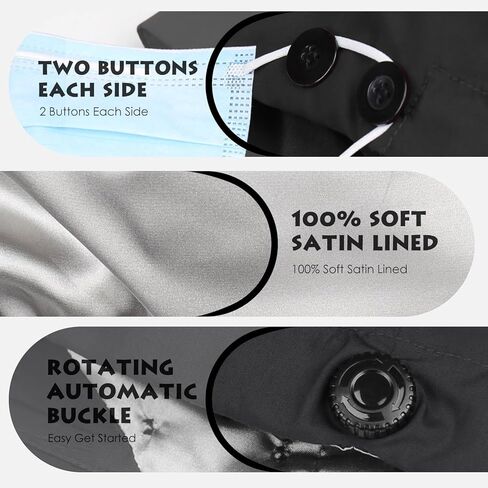 قبعات فرك من الرجال المصنوعة من الساتان المصنوعة يدويًا مع أبازيم وأزرار تلقائية تلقائية in Kuwait