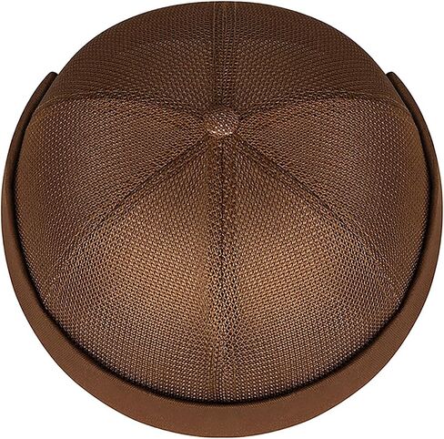 Mens Mesh Brimless Cap with No Brim, Summer Skullcap Docker Beanie Hat in Kuwait