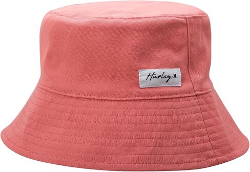 Hurley Women's Bucket Hat - 100% Cotton Canvas Packable, Lightweight, Reversible Beach Bucket Hat for Outings and Casual Wear in Saudi Arabia