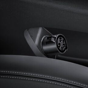 Spigen SAE J1772 Charging Adapter Door Dock Designed for Tesla Model X (SAE J1772 Charging Adapter NOT Included) (Carbon Edition)